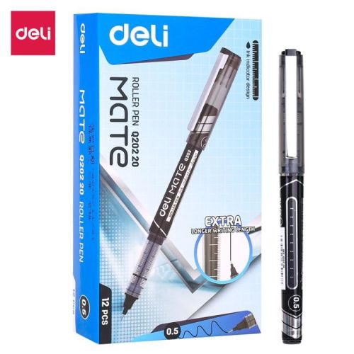 Roller free ink 0.5mm negru deli dleq20220