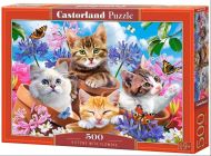 Puzzle 500 piese kittens in flowers castorland 53513
