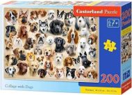 Puzzle 200 piese collage with dogs castorland 222162