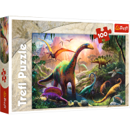 Puzzle trefl 100 pe taramul dinozaurilor 16277