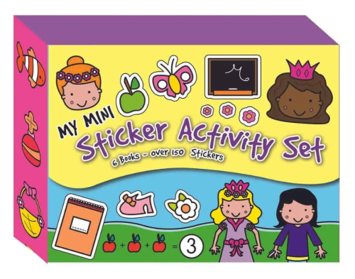 Set 6 mini-carti de activitati si stickere 6180