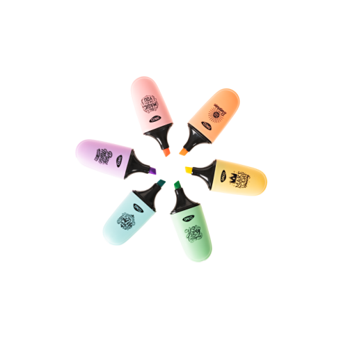 Marker evidentiator mini pastel set6 daco mk402/6