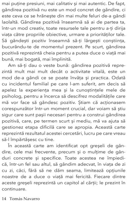 Arta de a gandi pozitiv - Tomas Navarro