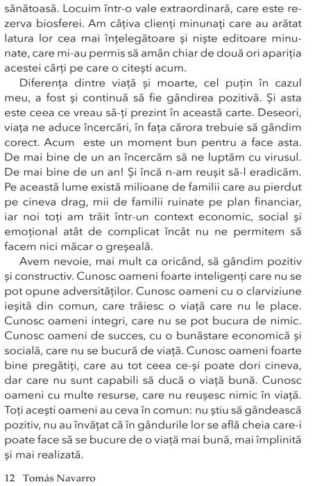 Arta de a gandi pozitiv - Tomas Navarro