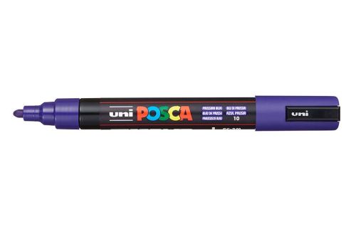 Marker uni pc-5m posca 18-25mm albastru de prusia
