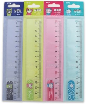 Rigla so many cats plastic 15cm arl960h9