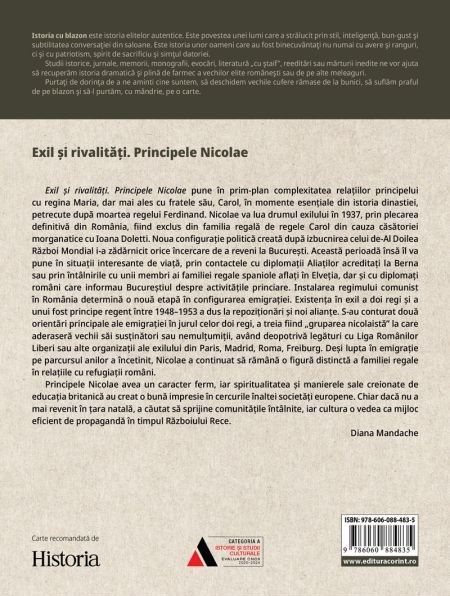 Exil si rivalitati. Principele Nicolae - Diana Mandache 