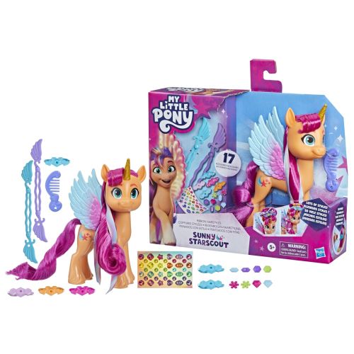 My little pony ribbon hairstyles figurina Sunny f3873