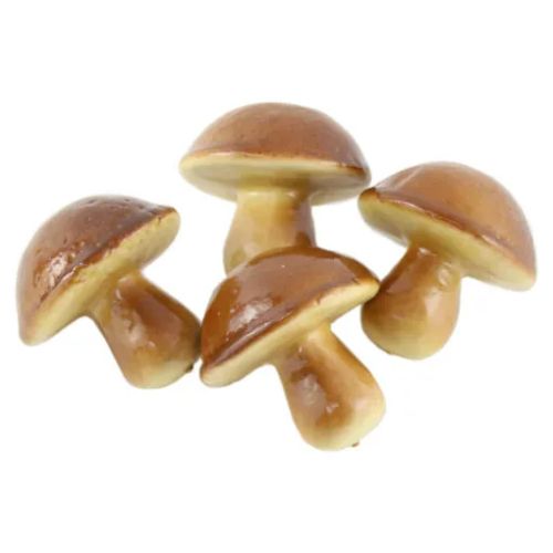 Set 4 decor ciuperci hribi 6-7 cm hy-4132