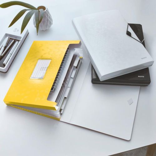 Mapa plastic 6 comp galben tip proiect wow leitz 45890016