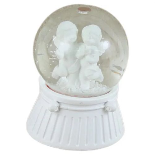Glob de zapada cu led ingerasi 7x10 cm 383313