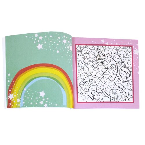 Carte de colorat Colorful Spots Unicorni