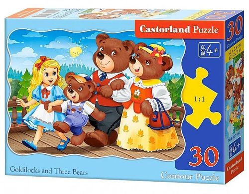 Puzzle 30 piese goldilocks and three bears castorland