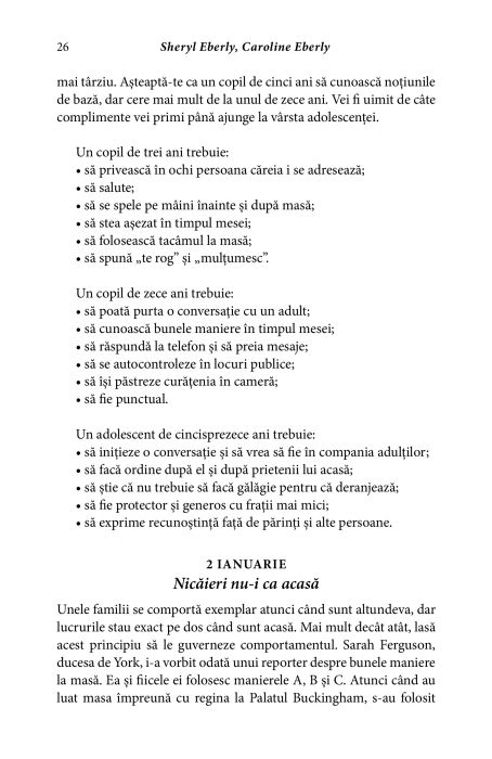 Bunele maniere pentru copii in 365 de zile - Sheryl Eberly, Caroline Eberly