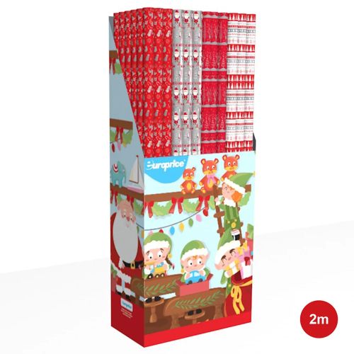 Hartie de ambalat 70x200 santa claus factory - europrice