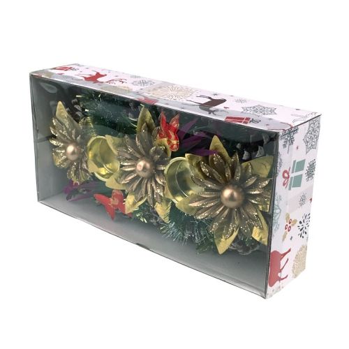 Ornament craciun suport pentru 2 pastile ceara 1616h