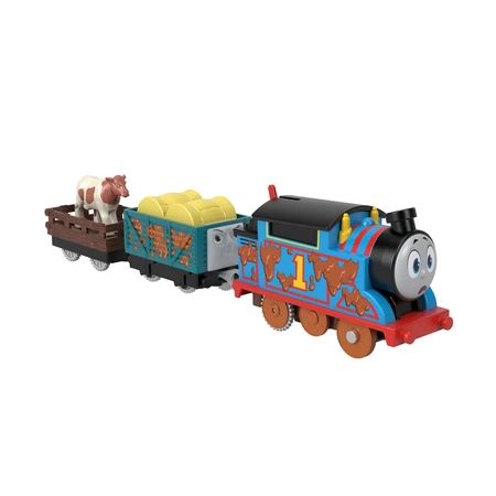 Thomas locomotiva motorizata cu 2 vagoane mthfx97_hdy73