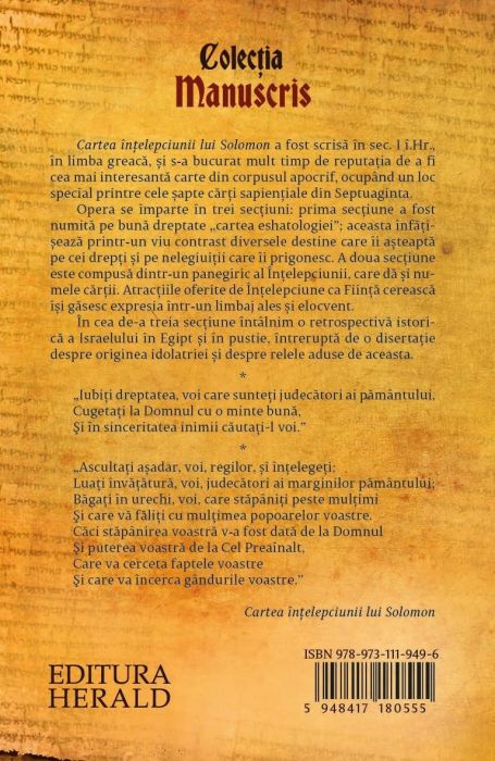 Cartea intelepciunii lui Solomon