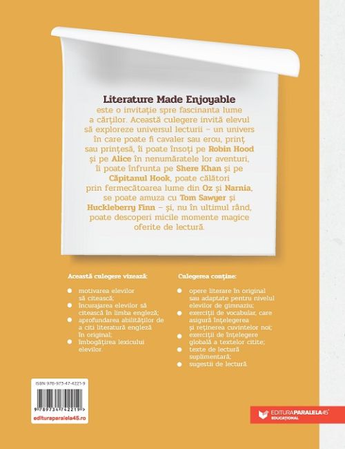 Literature Made Enjoyable A Workbook for 5th and 6th grade students - Florin Radu Bortes