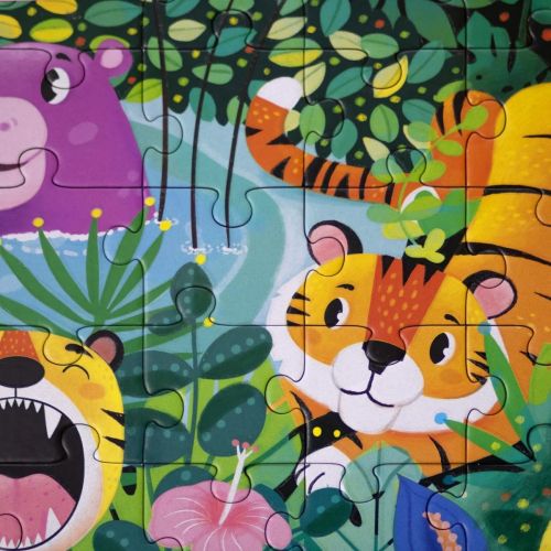 Puzzle fosforescent 120 piese - Jungla