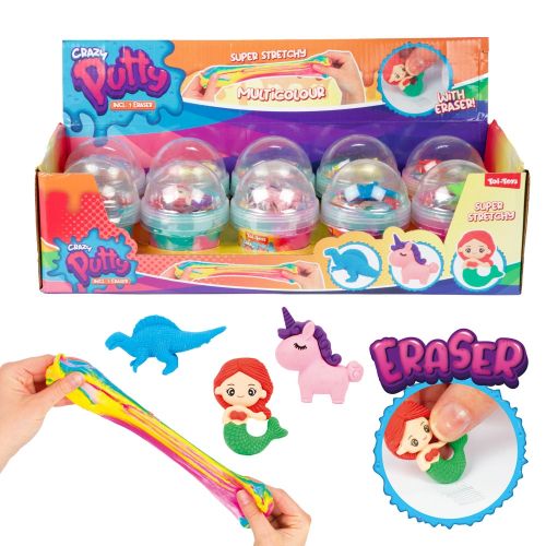 Putty curcubeu super stretchy cu radiera figurina 35770z