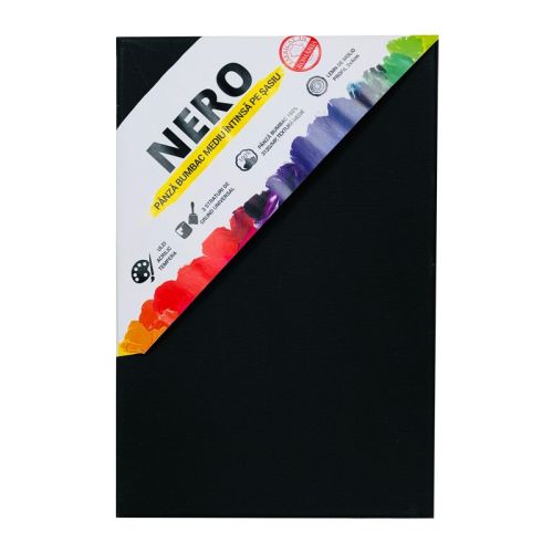 Panza pe sasiu bumbac negru 30x40 6023040